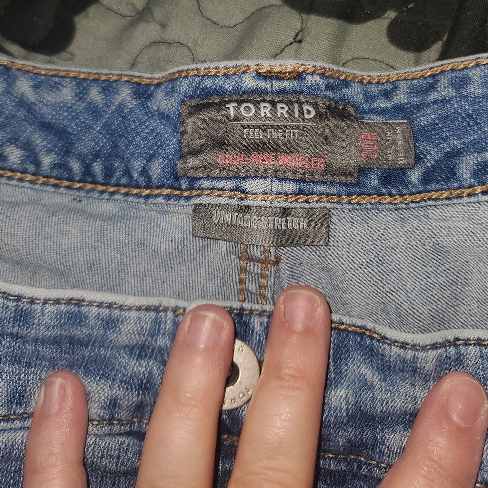 Torrid high rise wide leg jeans
